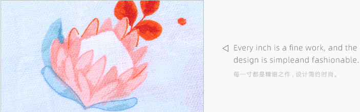 Elegant Flower Pattern Spring and Autumn Scarf(Pink Blue)