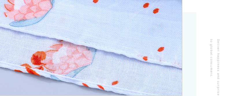 Elegant Flower Pattern Spring and Autumn Scarf(Pink Blue)