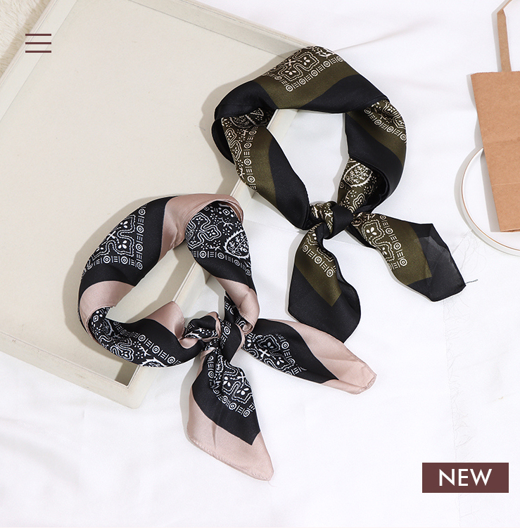 Elegant Checks Pattern Square Scarves