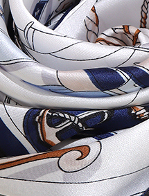 Stylish Nautical Element Square Scarves