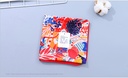 Bright Flowers Pattern Square Scarves(Red)