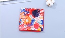 Bright Flowers Pattern Square Scarves(Red)