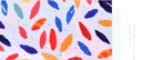 Bright Flowers Pattern Square Scarves(Red)