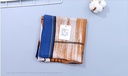 Stylish Abstract Art Square Scarves(Blue and Brown)