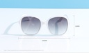 Stylish Round Frame Sunglasses for Ladies(White)