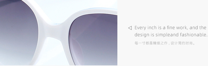 Stylish Round Frame Sunglasses for Ladies(White)