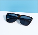 Simple All-match Sunglasses for Ladies(Yellowish-brown)