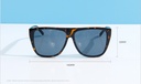 Simple All-match Sunglasses for Ladies(Yellowish-brown)