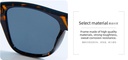 Simple All-match Sunglasses for Ladies(Yellowish-brown)