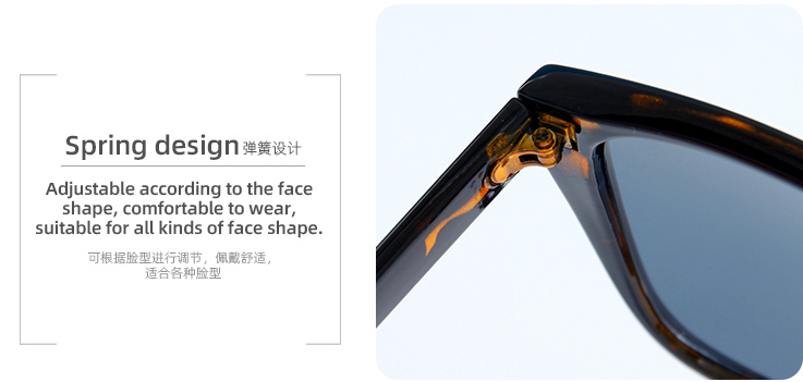 Simple All-match Sunglasses for Ladies(Yellowish-brown)