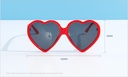 Unique Heart-shape Sunglasses for Ladies(Red)
