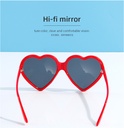 Unique Heart-shape Sunglasses for Ladies(Red)