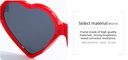 Unique Heart-shape Sunglasses for Ladies(Red)