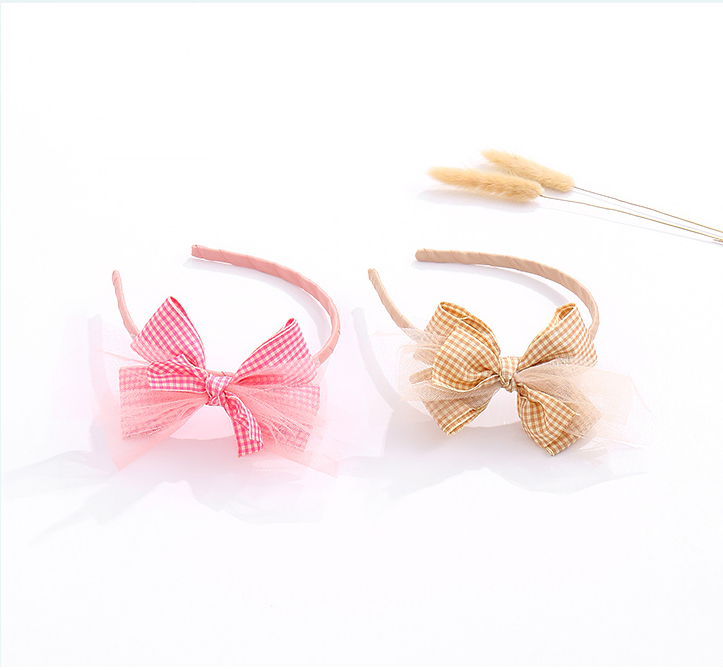 Checks Gauze Hair Band for Kids