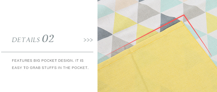 Geometric Triangle Pattern Apron (Yellow)