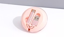 ICARER FAMILY UFO Shaped MICRO&TYPE-C 2-in-1 Data Cable(Pink)-AK104A1