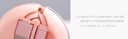ICARER FAMILY UFO Shaped MICRO&TYPE-C 2-in-1 Data Cable(Pink)-AK104A1