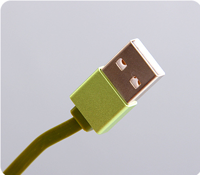 ICARER FAMILY UFO Shaped MICRO&TYPE-C 2-in-1 Data Cable(Green)-AK104A1