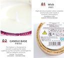 SC0001 Embossed Cup Candle 160g/5.6oz.