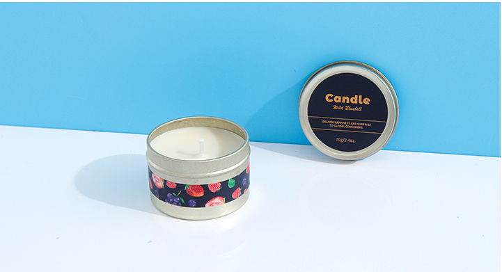 SC0006 Fruit Golden Can Candle 70g/2.4oz.