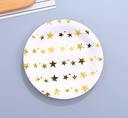 Golden Star Round Paper Plate(9 Inches)(10 Count)