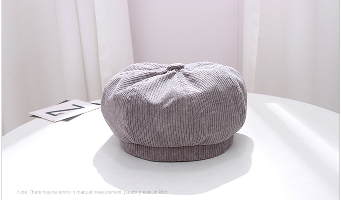 Simple Corduroy Beret