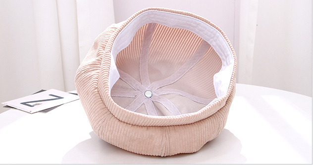 Simple Corduroy Beret