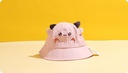 Happy Animal Expression Embroidery Hat for Kids