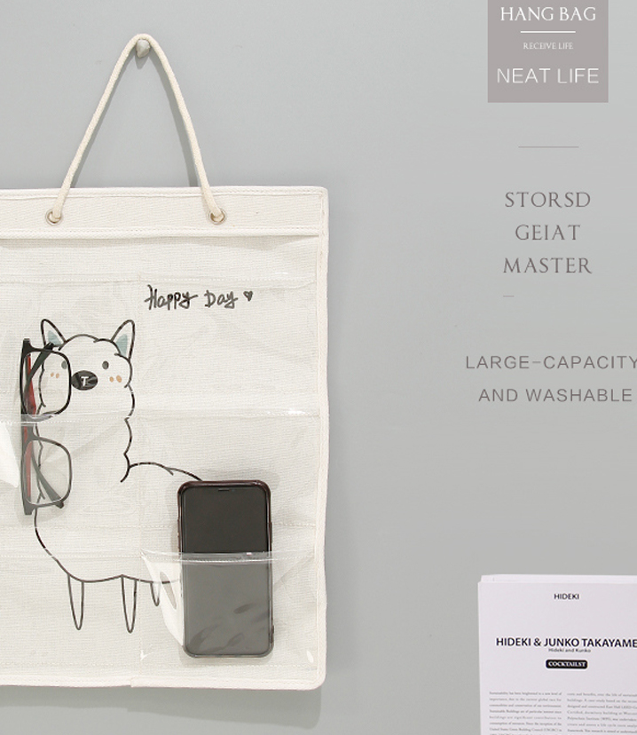 Lovely Alpaca Over the Door Hanging Organizer