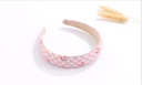 Sweet Cherry Checks Sponge Hair Band