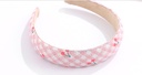 Sweet Cherry Checks Sponge Hair Band