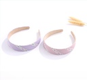 Sweet Printing Checks Wide Hair Band