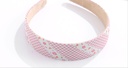 Sweet Printing Checks Wide Hair Band