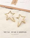 Simple Metal Star Earrings