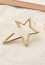 Simple Metal Star Earrings