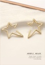Simple Metal Star Earrings