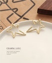 Simple Metal Star Earrings