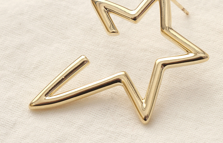Simple Metal Star Earrings