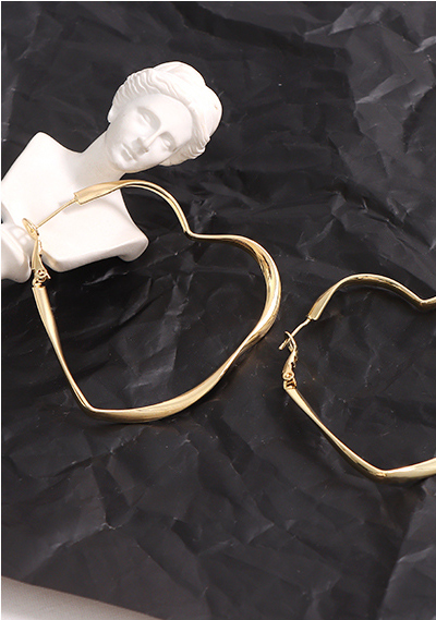 Metal Heart-shape Earrings