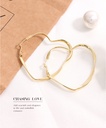 Metal Heart-shape Earrings