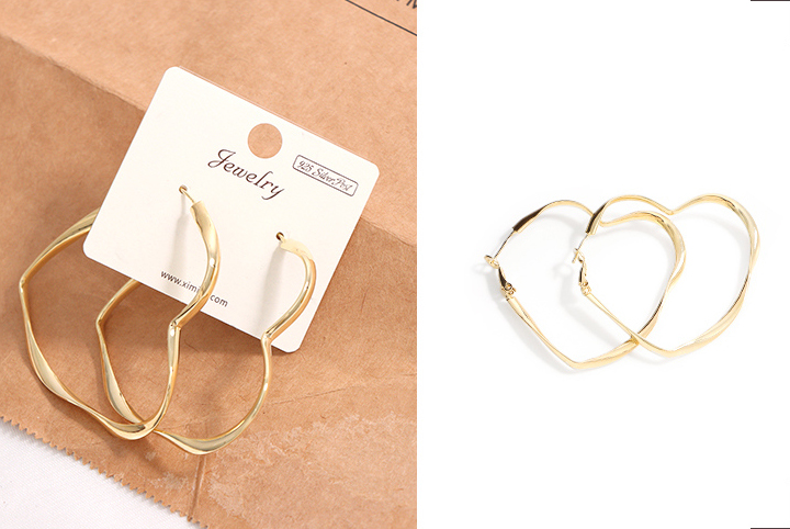 Metal Heart-shape Earrings