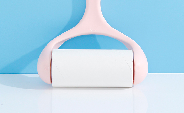 Handheld Arc-shaped Lint Roller(Pink) 50PCS/Roll