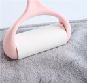 Handheld Arc-shaped Lint Roller(Pink) 50PCS/Roll
