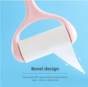 Handheld Arc-shaped Lint Roller(Pink) 50PCS/Roll