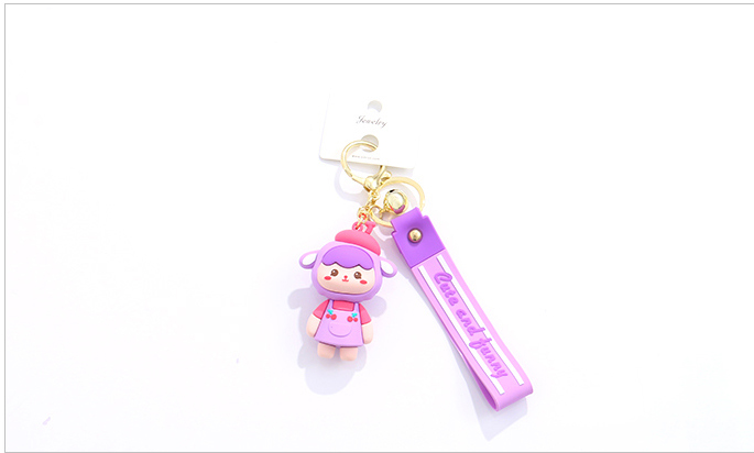Cute Sheep Girl Keychain