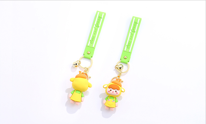Cute Sheep Girl Keychain
