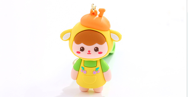 Cute Sheep Girl Keychain