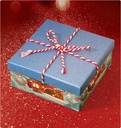 Snowhouse Christmas Series Gift Box-Blue Lid(150*150*65mm)
