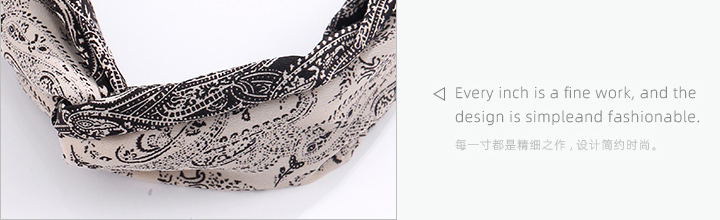 Retro Printing Hair Band