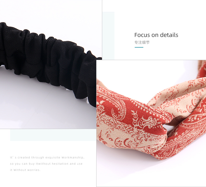 Retro Printing Hair Band